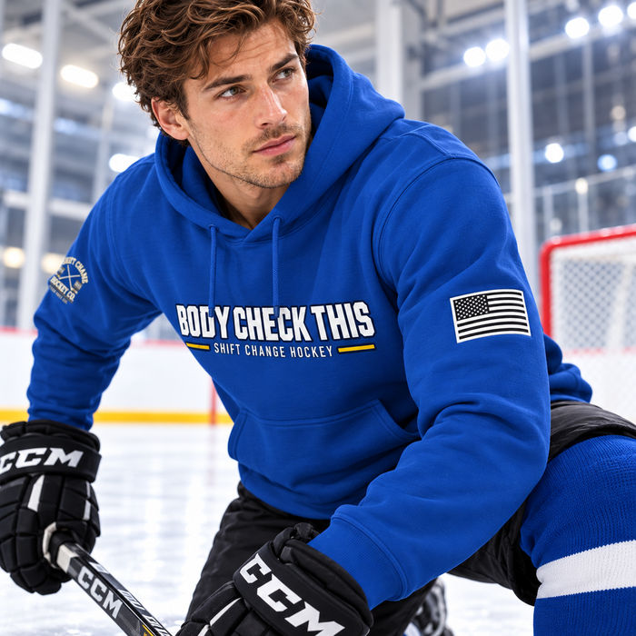 Body Check This Unisex Hockey Hoodie
