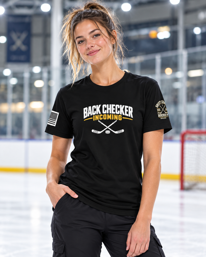 Back Checker Incoming Unisex Hockey Apparel